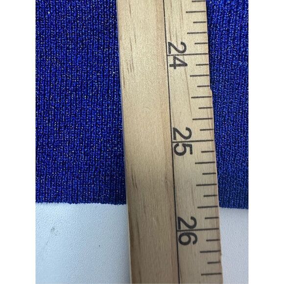 Maje Metallic Multicolor Full Zip Hooded Sweater Blue Purple Green SIZE S/M - Picture 11 of 14